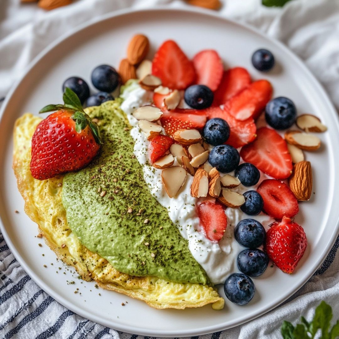 Omelette au Matcha – Un Twist Original pour un Petit Déjeuner Santé