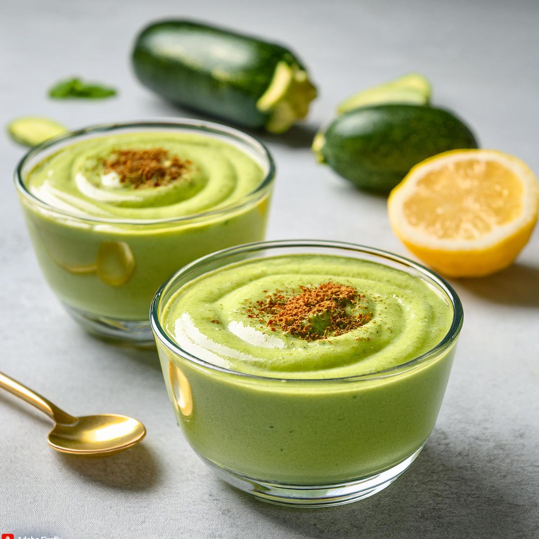 Mousse Citron et Courgette au Matcha Image