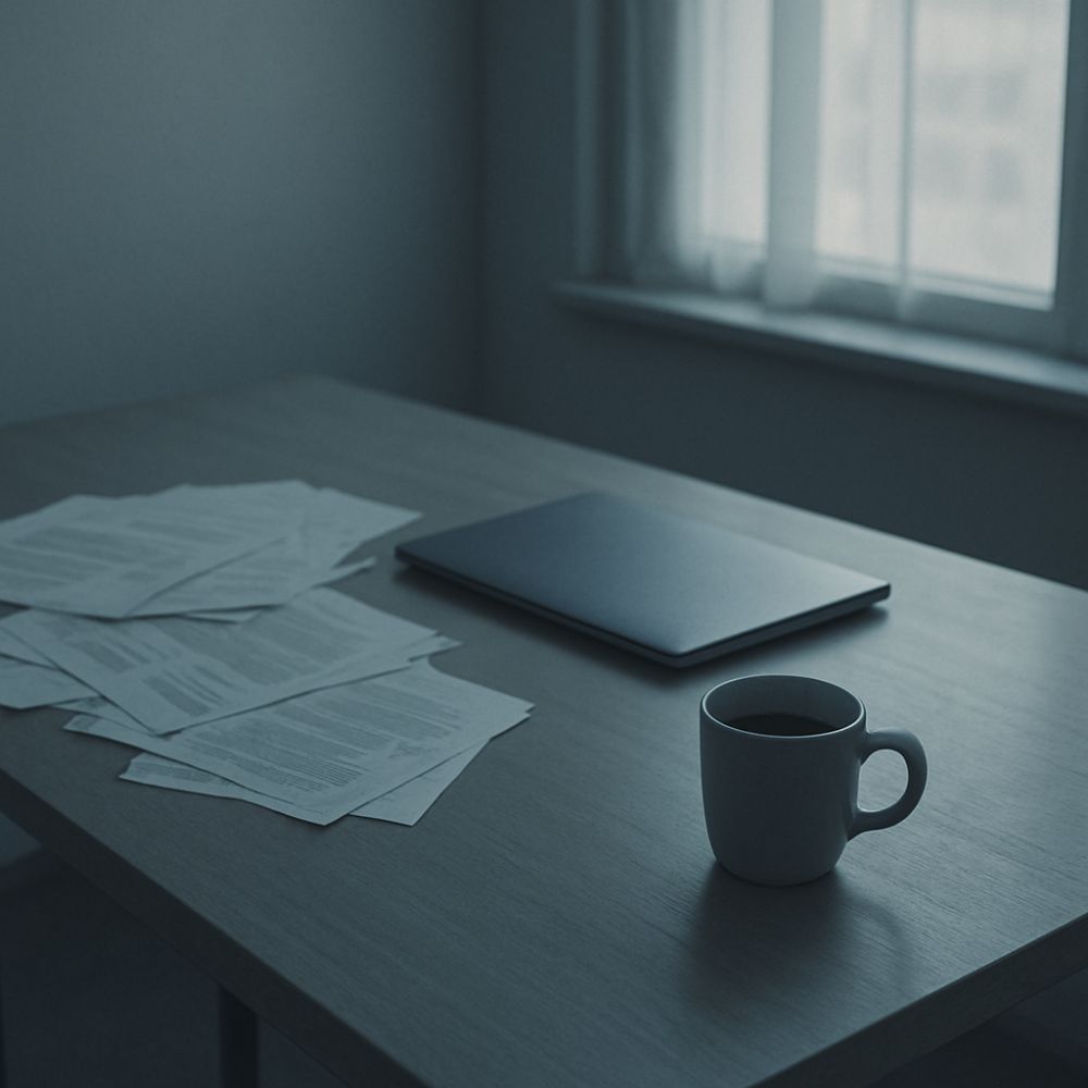 tasse de cafe sur bureau avec ordinateur Image