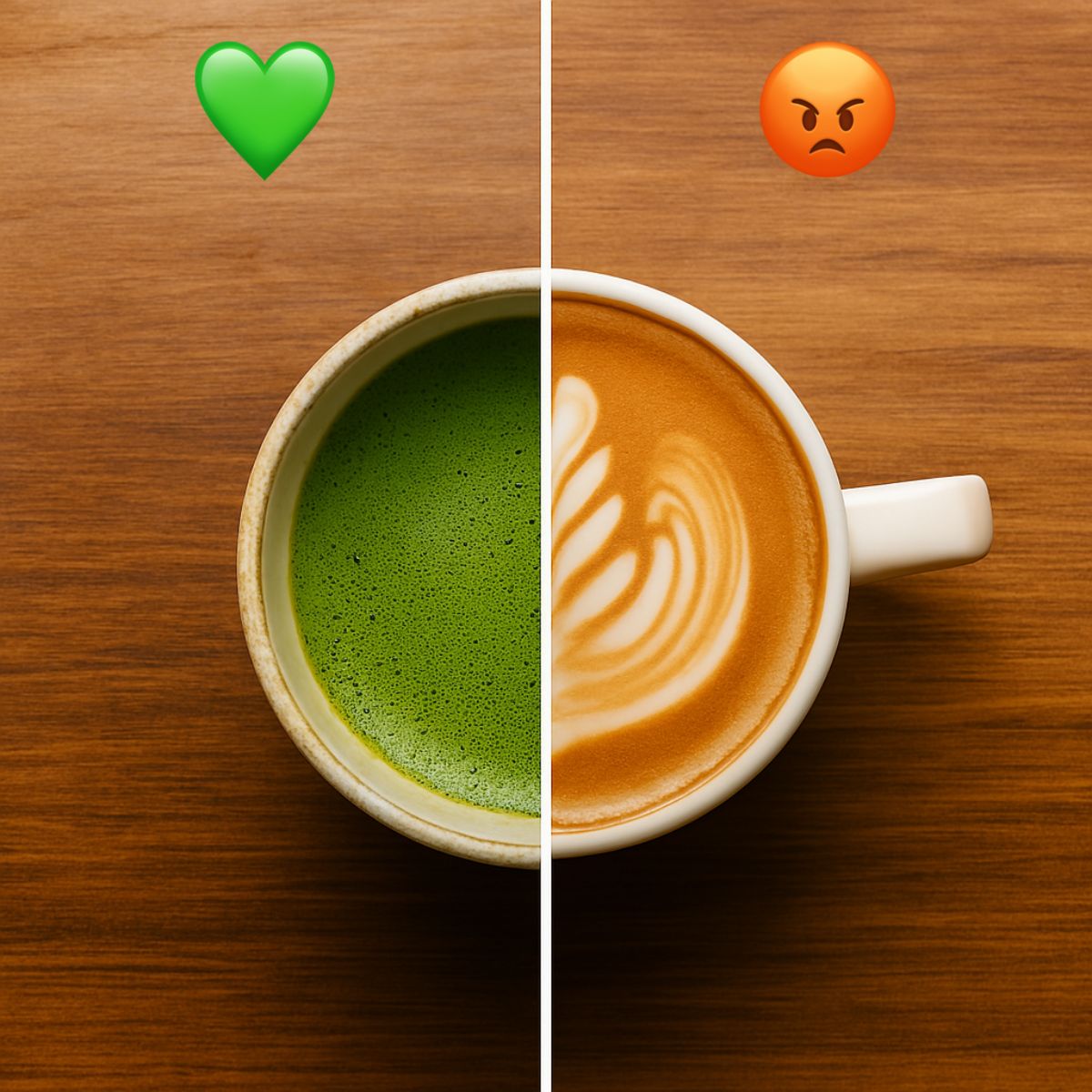 matcha vs café Image